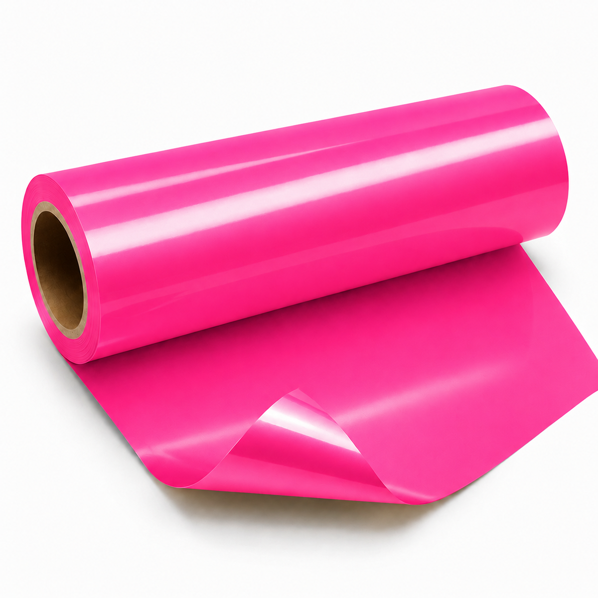 Rouleau de flex fluorescent thermocollant rose pour personnalisation textile Maison du Flex