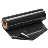 Rouleau de flex thermocollant pailleté noir pour personnalisation textile Maison du Flex