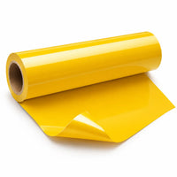 Rouleau de flex thermocollant Premium PU jaune 30 cm pour personnalisation textile Maison du Flex