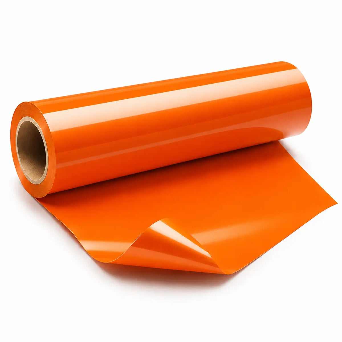 Rouleau de flex thermocollant Premium PU orange 30 cm pour personnalisation textile Maison du Flex